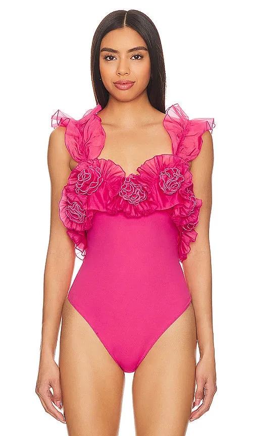 Free People Until Next Time Bodysuit in Fuchsia