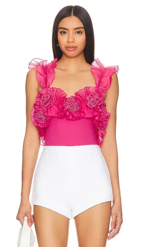 Free People Until Next Time Bodysuit in Fuchsia