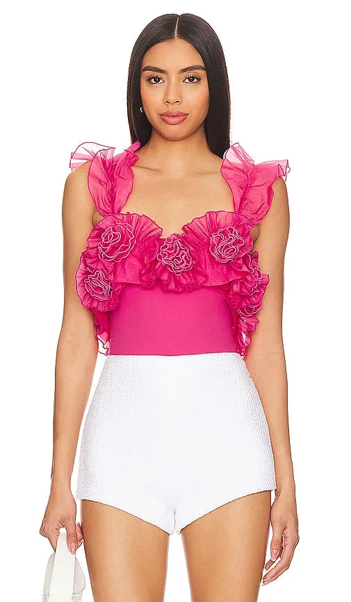 Free People Until Next Time Bodysuit in Fuchsia