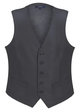Gioberti Men's Charcoal Formal Suit Vest