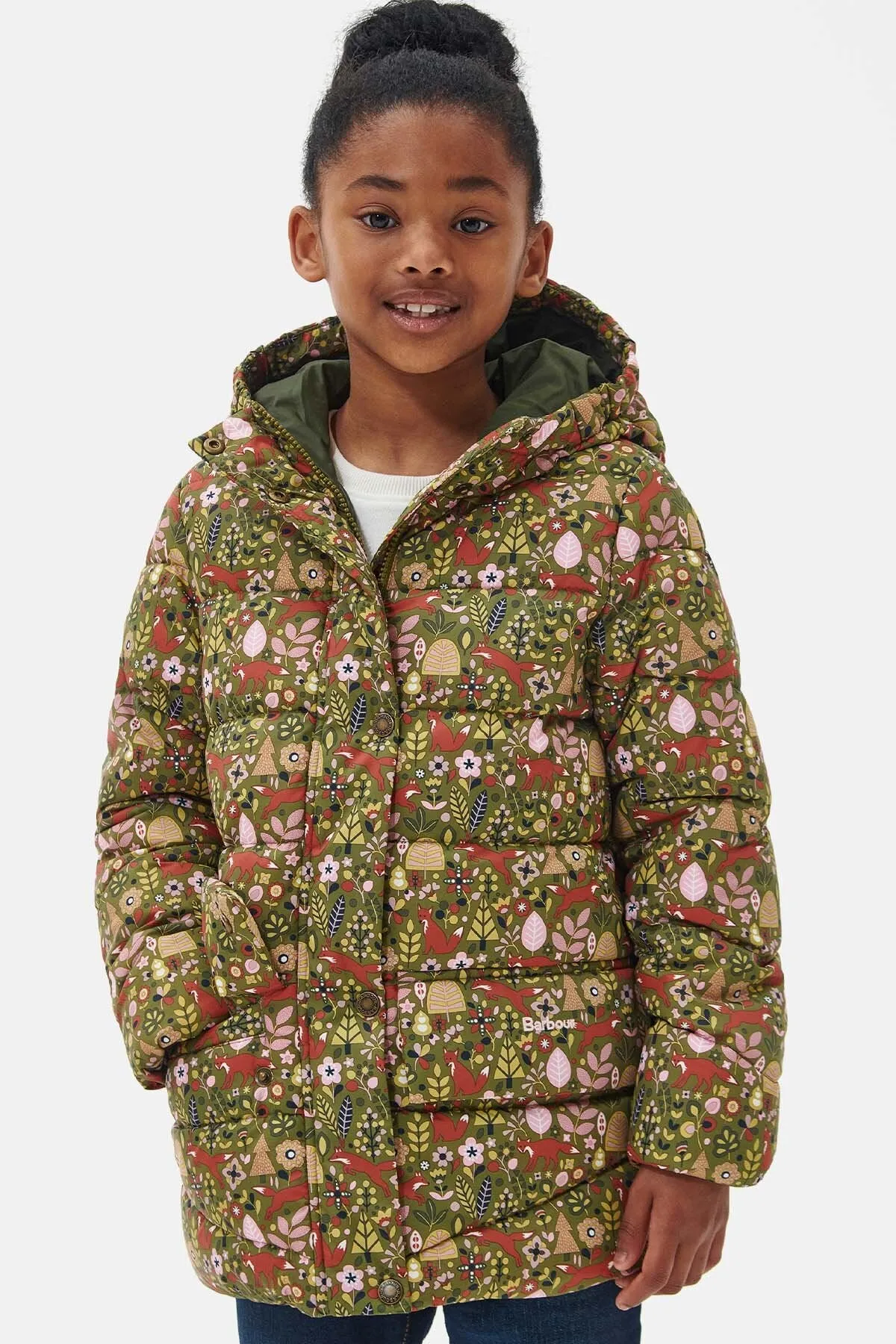 Girls' Bracken Printed Quilted Jacket