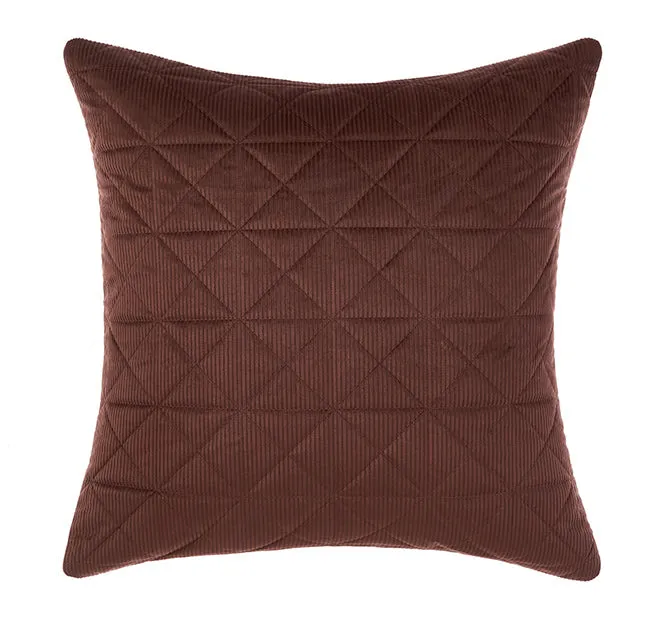 Heath Quilt Cover Set Range Chocolate