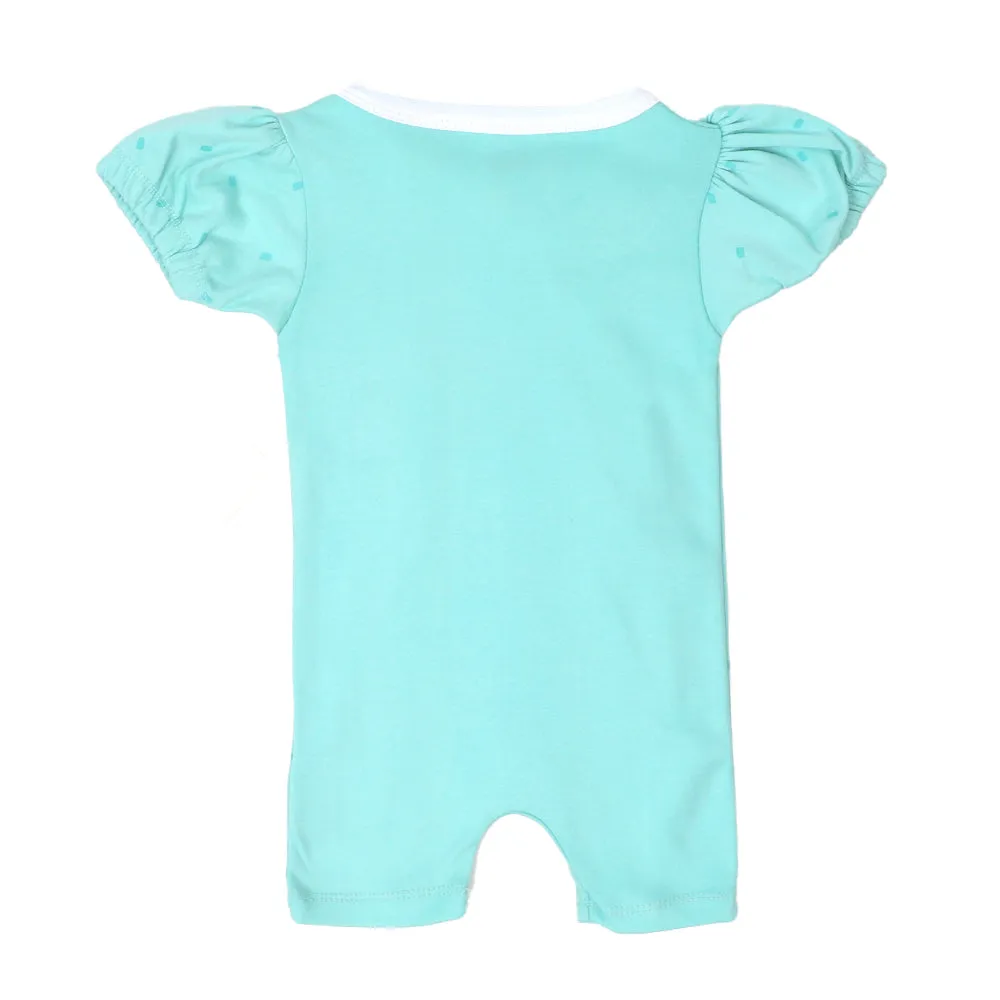 Infant Girls Knitted Romper Little One - Sky Blue