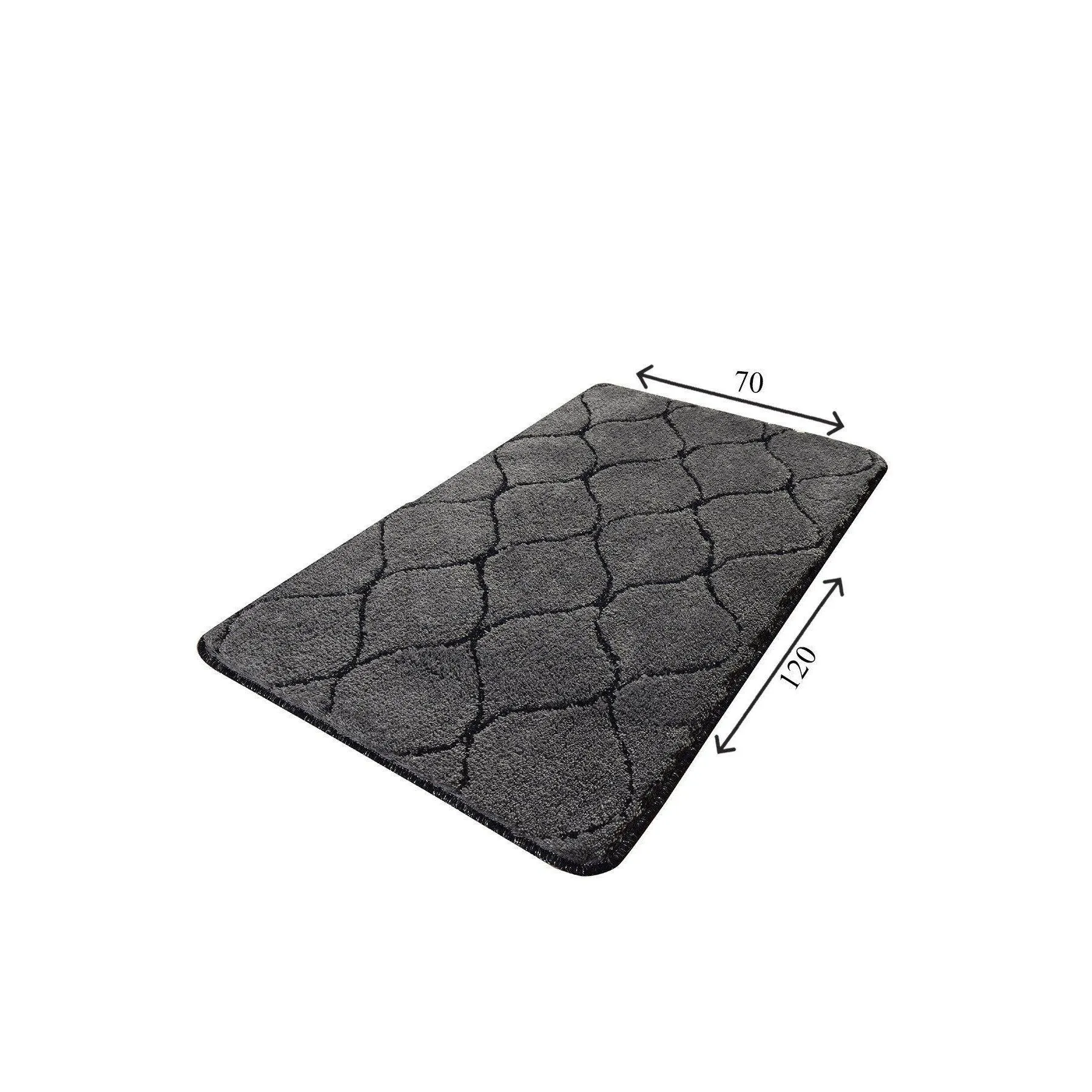 Infinity - Anthracite (70 x 120)  Bath Mat