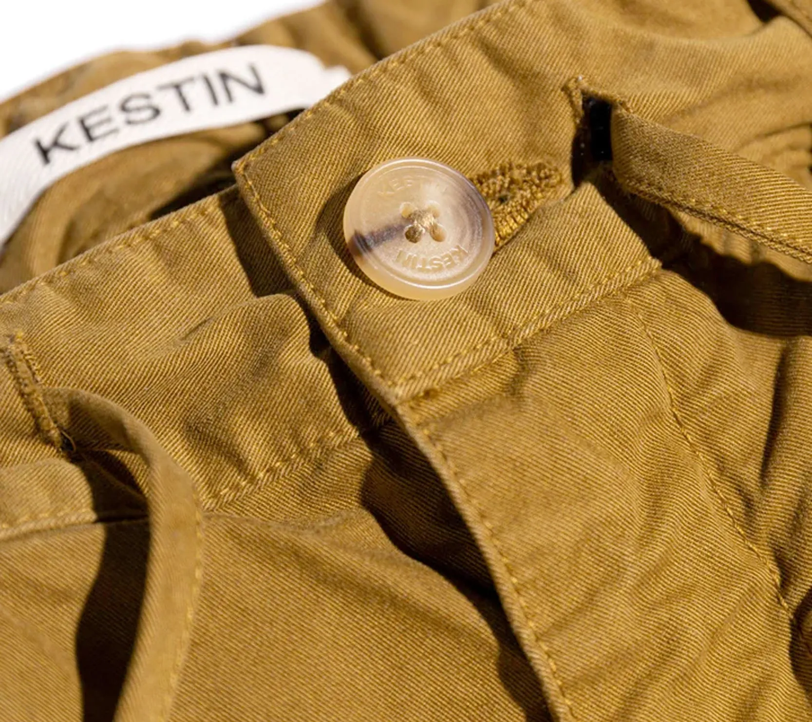 Inverness Tapered Trouser | Tobacco Cotton Twill