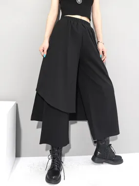 Irregular Loose Fit Wide Leg Trousers
