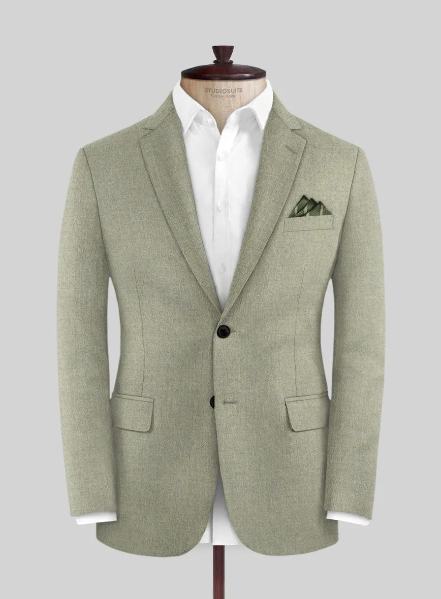 Italian Orfini Summer Green Wool Jacket