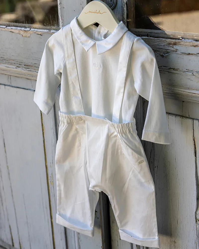IVORY CHRISTENING OVERALL - last one
