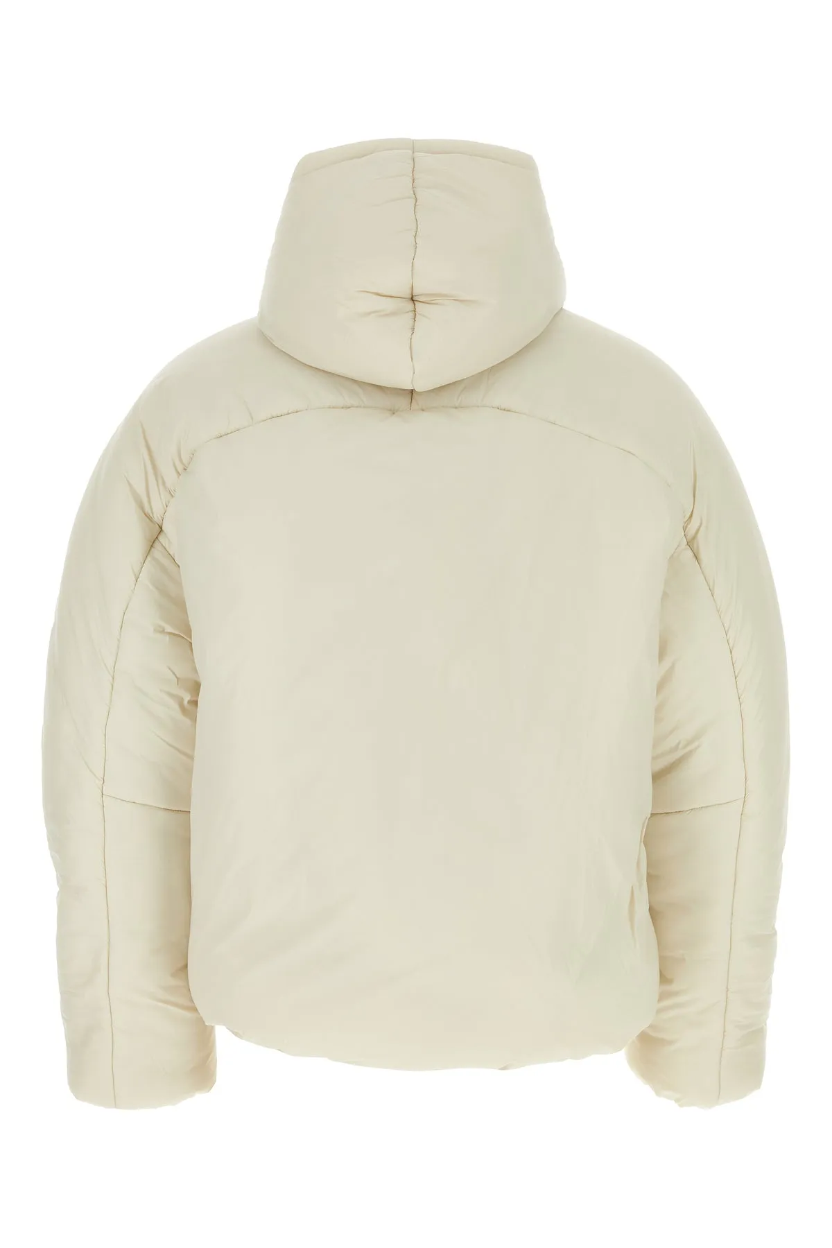 Ivory nylon padded jacket