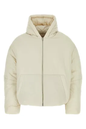 Ivory nylon padded jacket