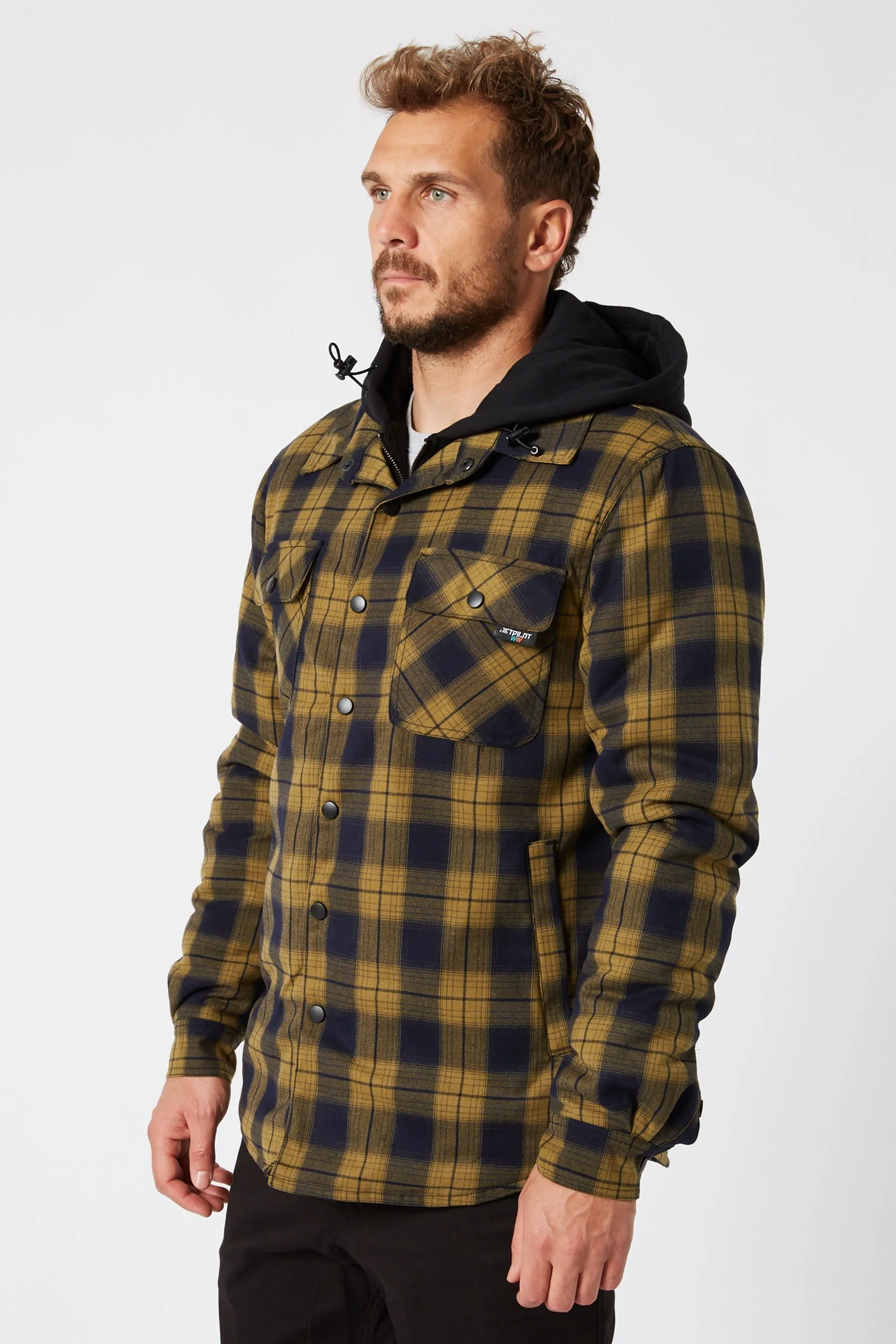 JP Quilted Flannel Jacket - Mustard