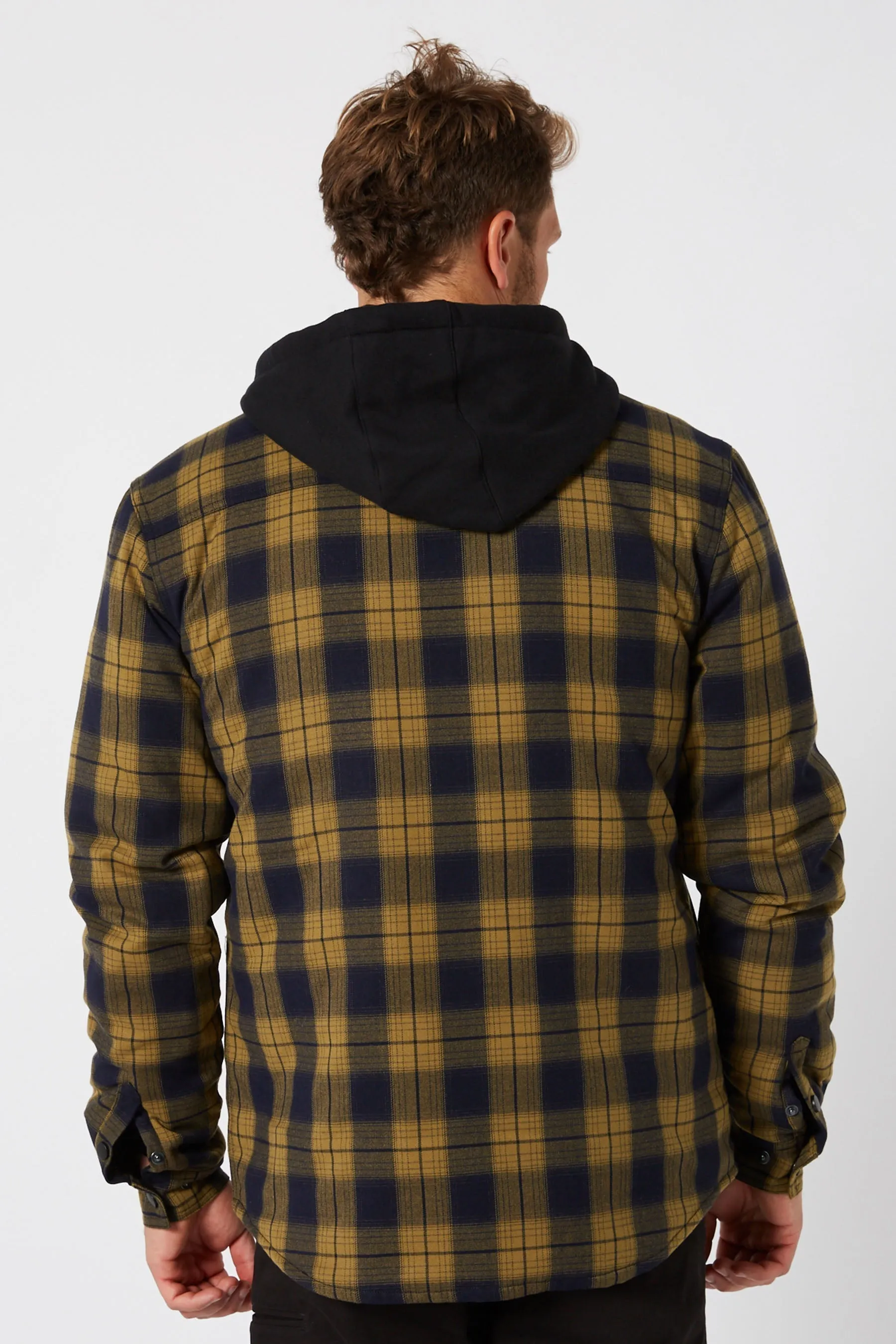 JP Quilted Flannel Jacket - Mustard