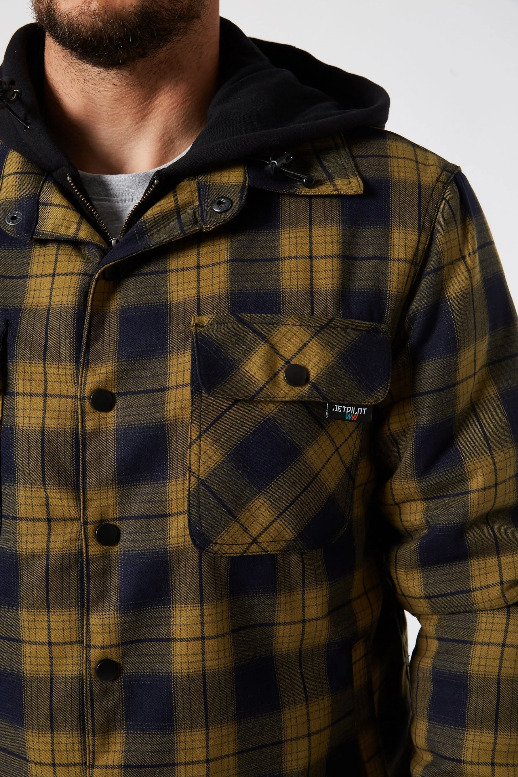 JP Quilted Flannel Jacket - Mustard