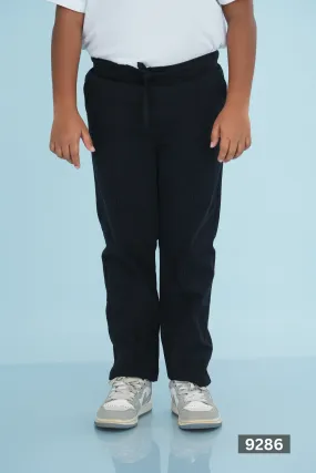 JUNIOR REGULAR LINEN COTTON PANT -BLACK