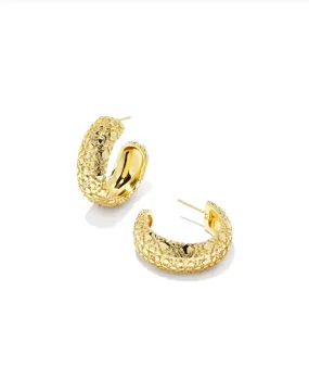 Kendra Scott - Harper Small Hoop Earrings - Gold Metal