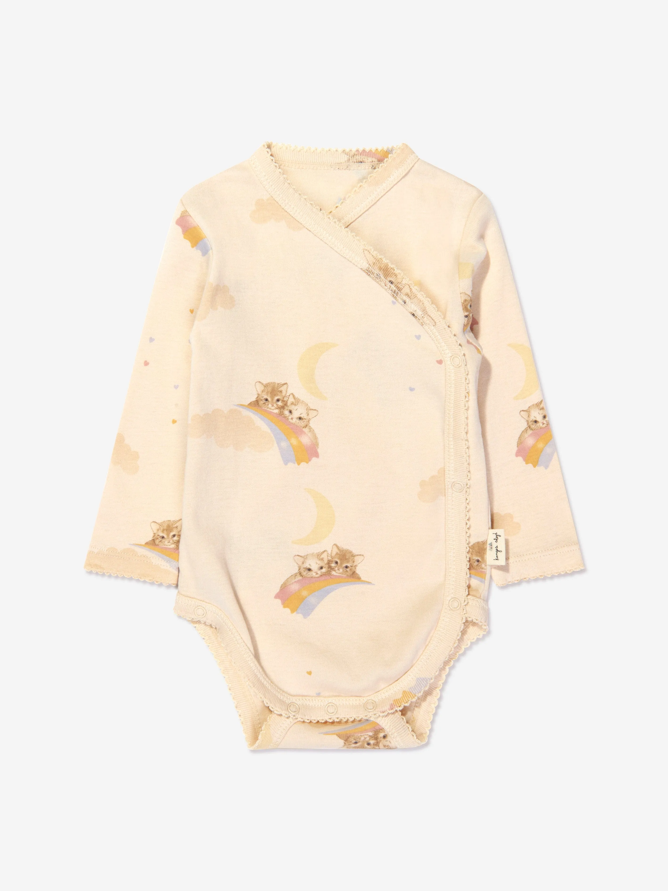 Konges Sløjd Baby Girls Organic Cotton Kitty Bodysuit Set (3 Pack)