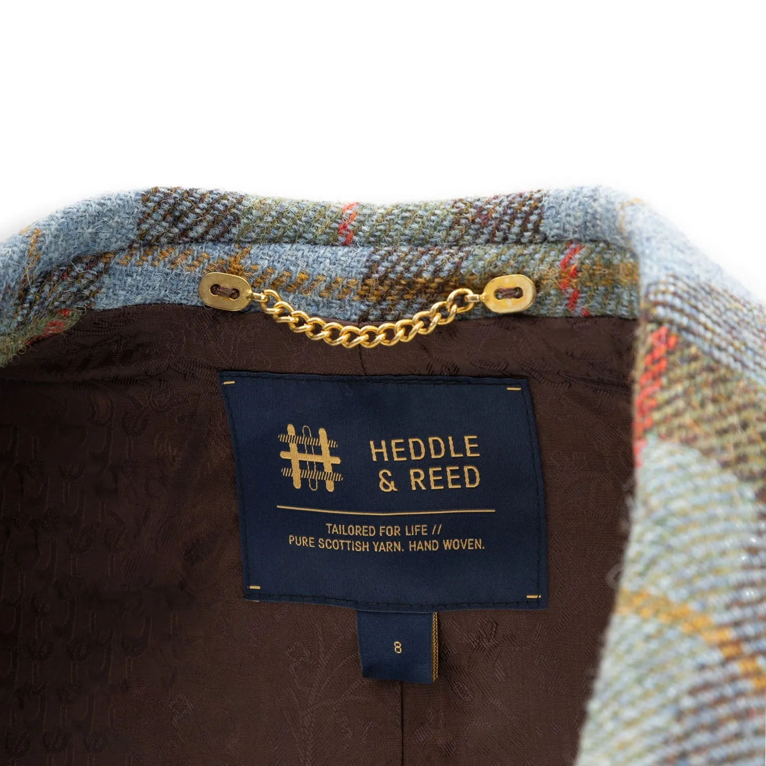 Ladies Iona Harris Tweed Jacket Lovat Check