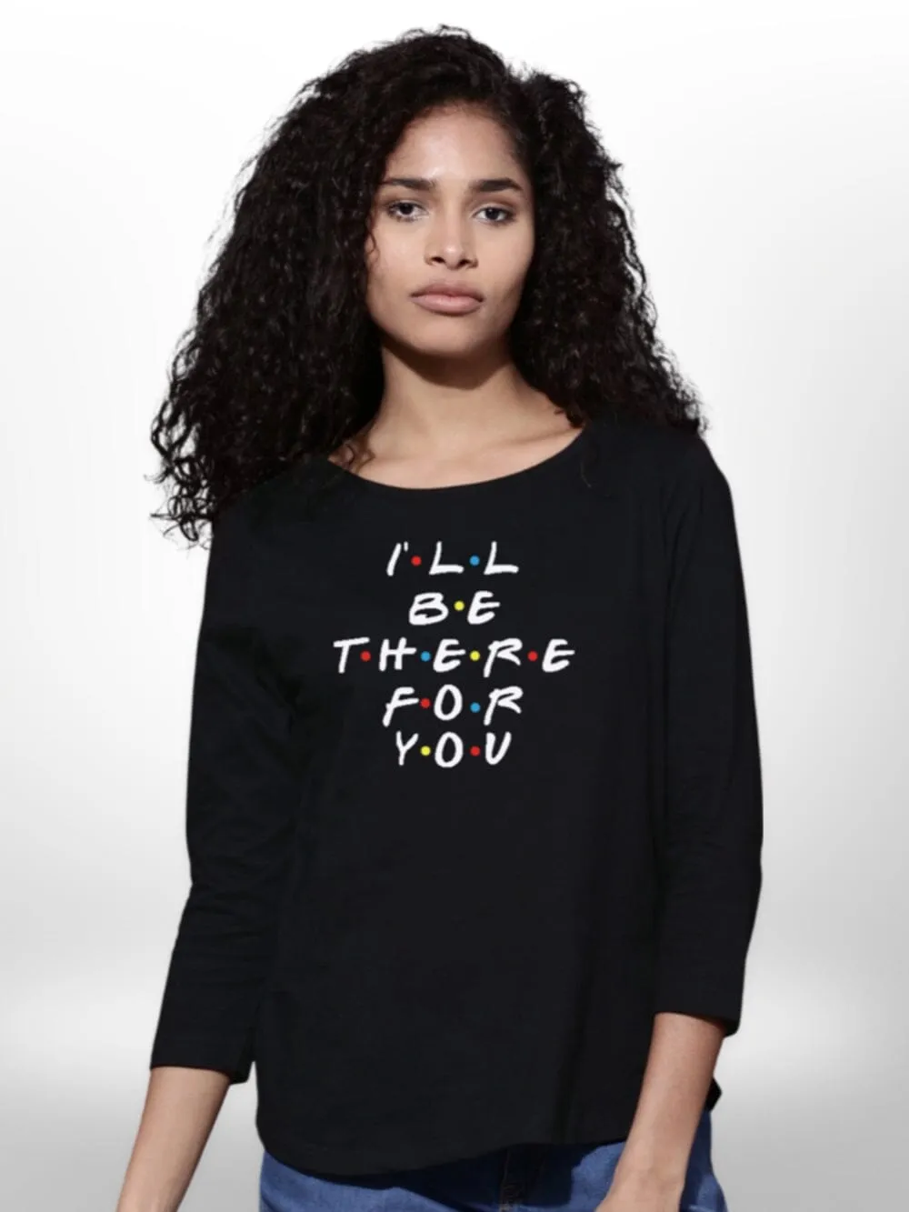 Ladies Printed T-shirt 4 Quarter Sleeve