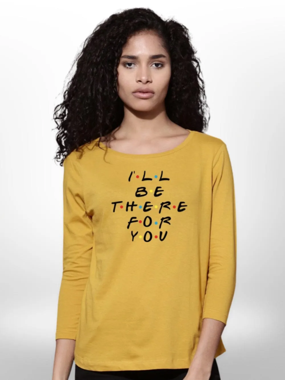Ladies Printed T-shirt 4 Quarter Sleeve