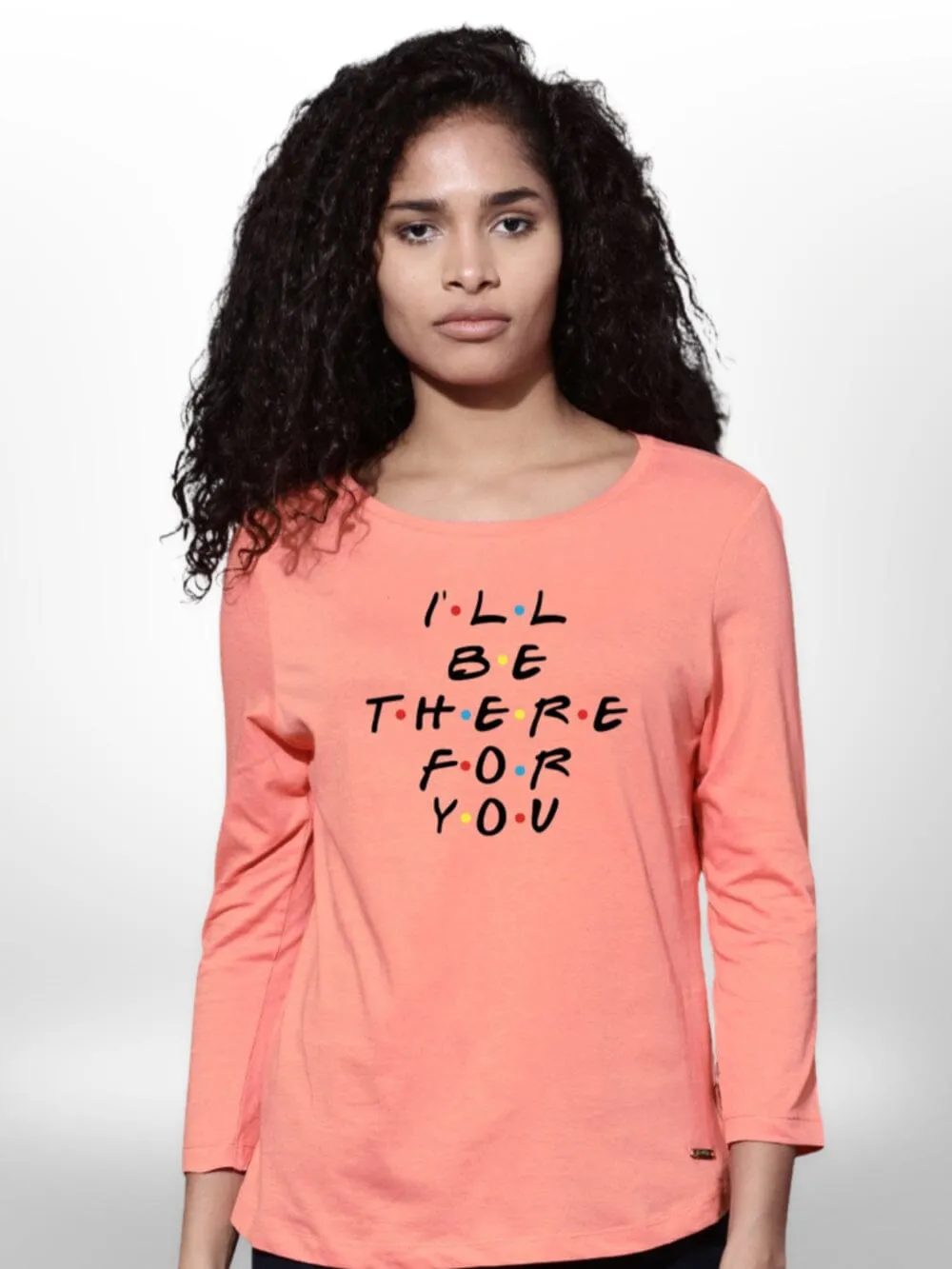 Ladies Printed T-shirt 4 Quarter Sleeve