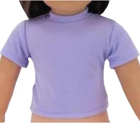 Lavender T-Shirt for 18-inch Dolls