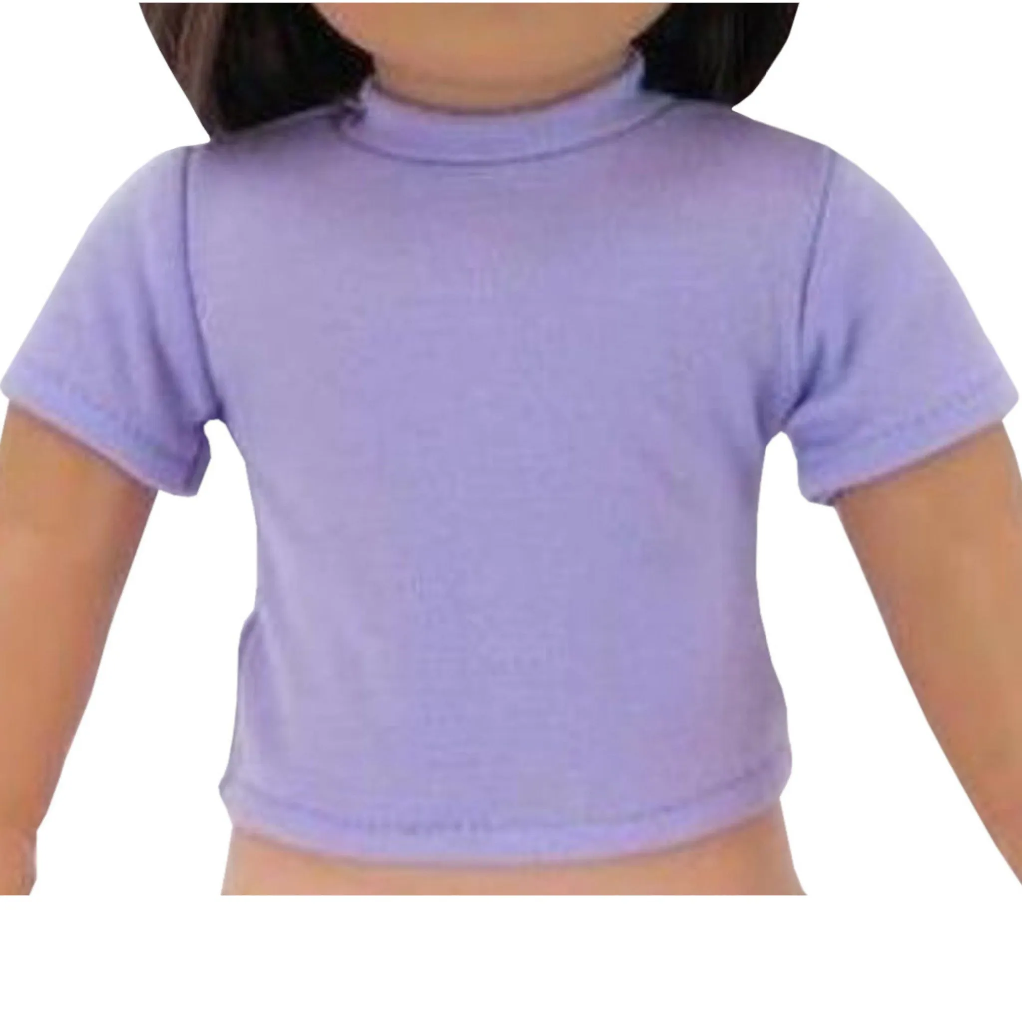 Lavender T-Shirt for 18-inch Dolls