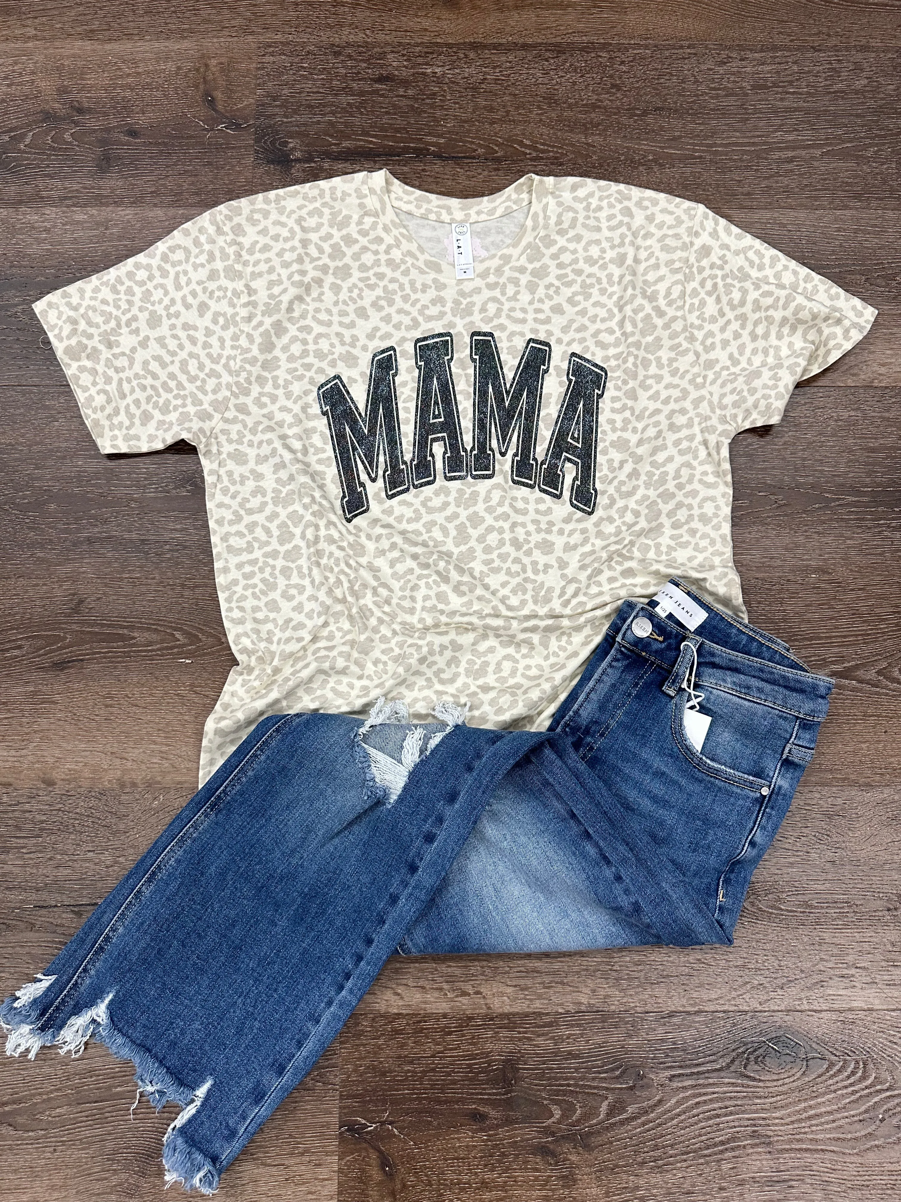 Leopard Mama Graphic Tee -CUSTOMIZABLE SHIRT