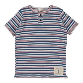 Lil Legs Boys Henley Tee - Multistripe