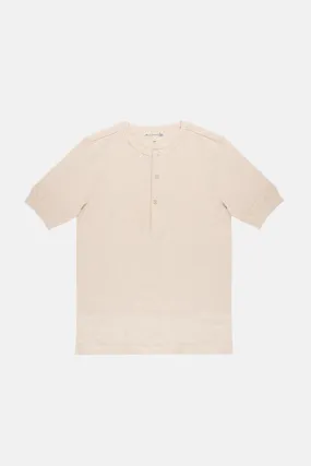 Loopwheeled Henley T-Shirt