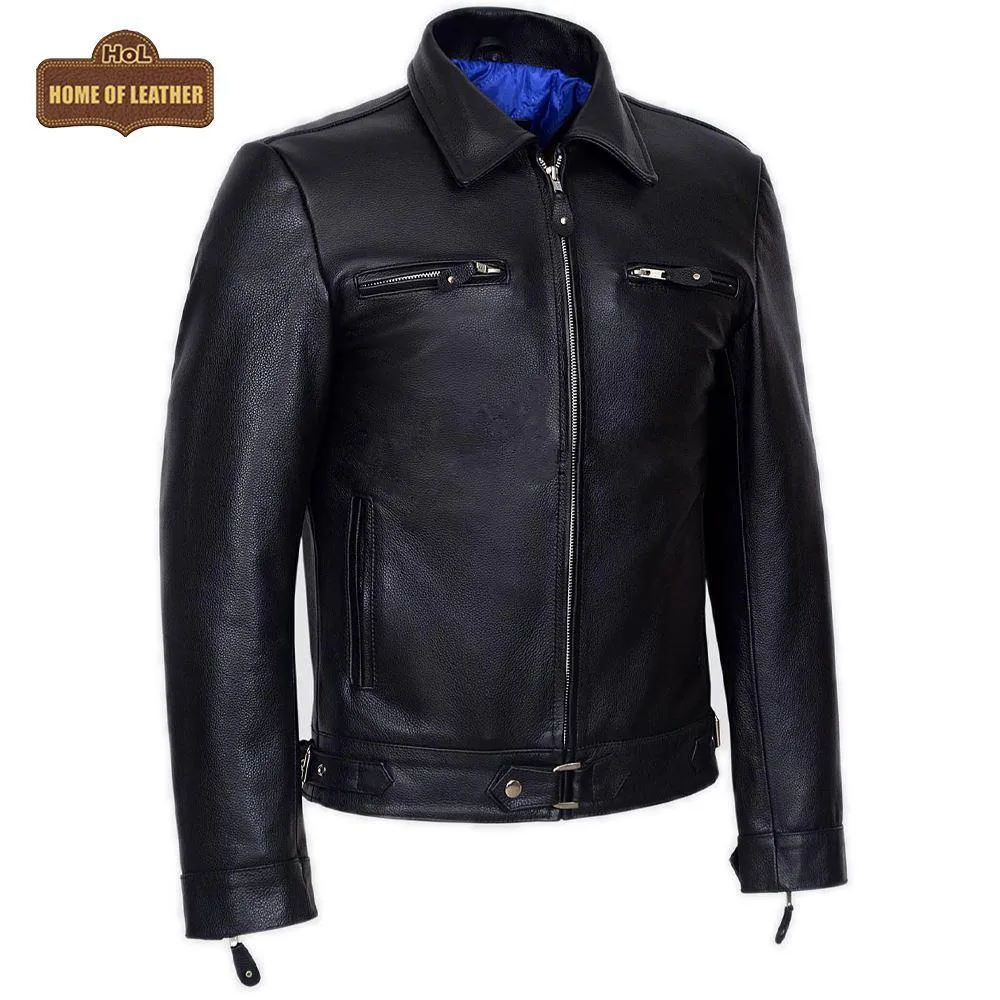M082 German Luftwaffe Cowhide Biker Style Men's Jacket