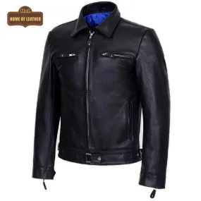 M082 German Luftwaffe Cowhide Biker Style Men's Jacket