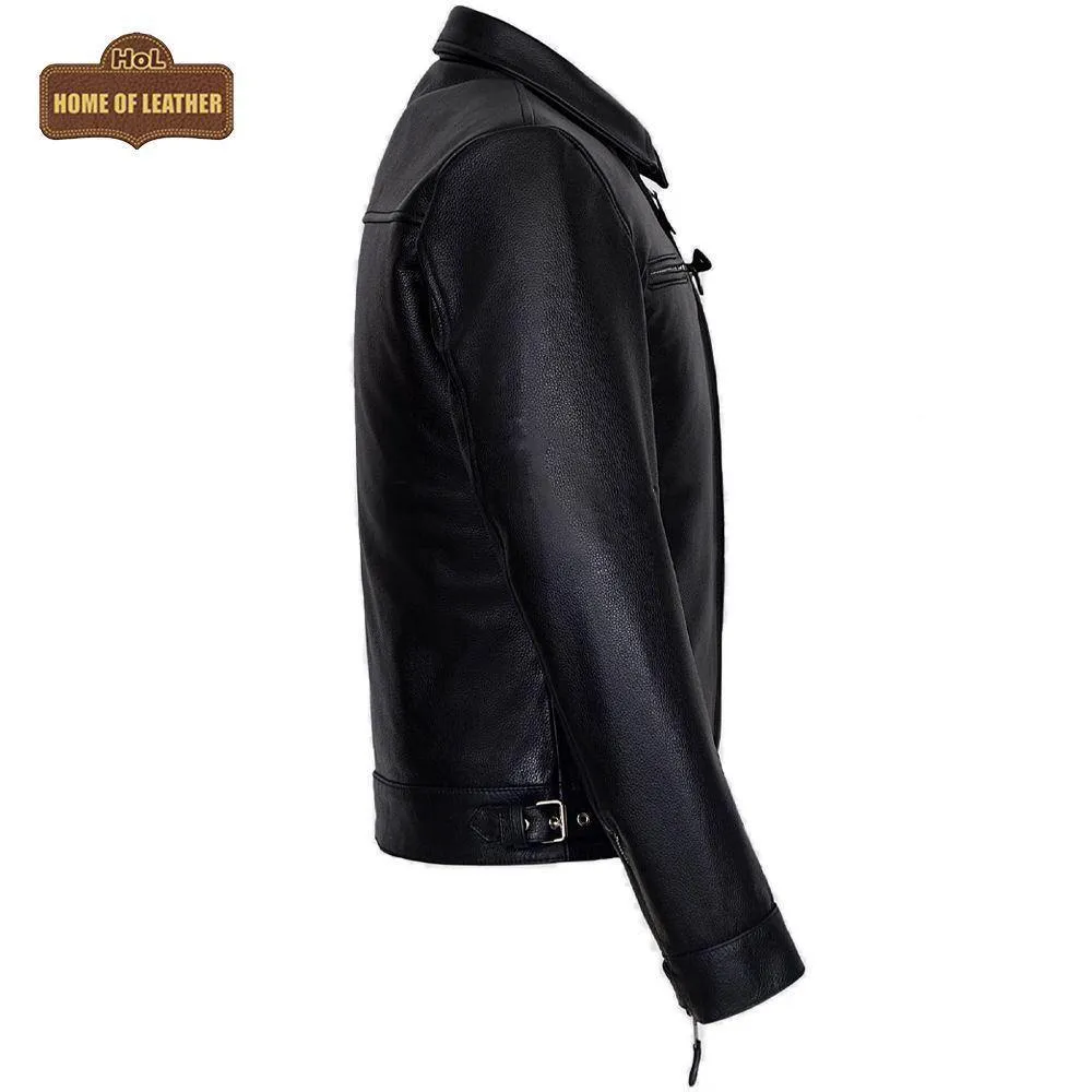 M082 German Luftwaffe Cowhide Biker Style Men's Jacket