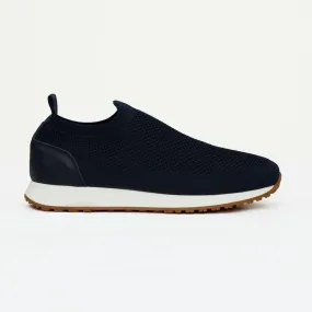 Madasat Men Navy Blue Slip On Knit Shoes - 881 |