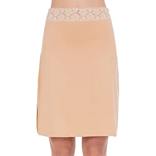 MANCYFIT Half Slips for Women Underskirt Short Mini Skirt with Floral Lace Waistband