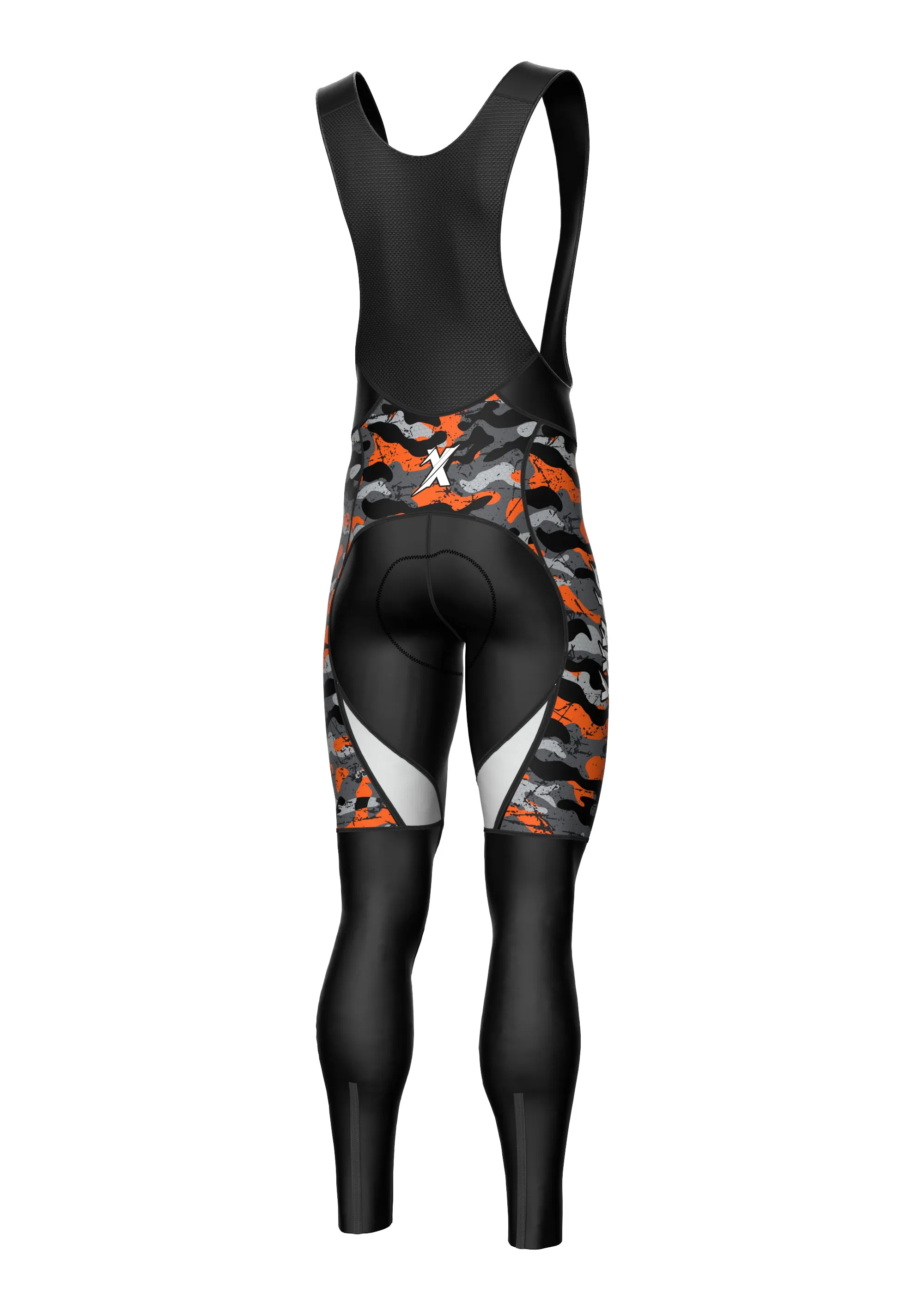 Men Cycling Thermal Roubaix Padded Bib Tights