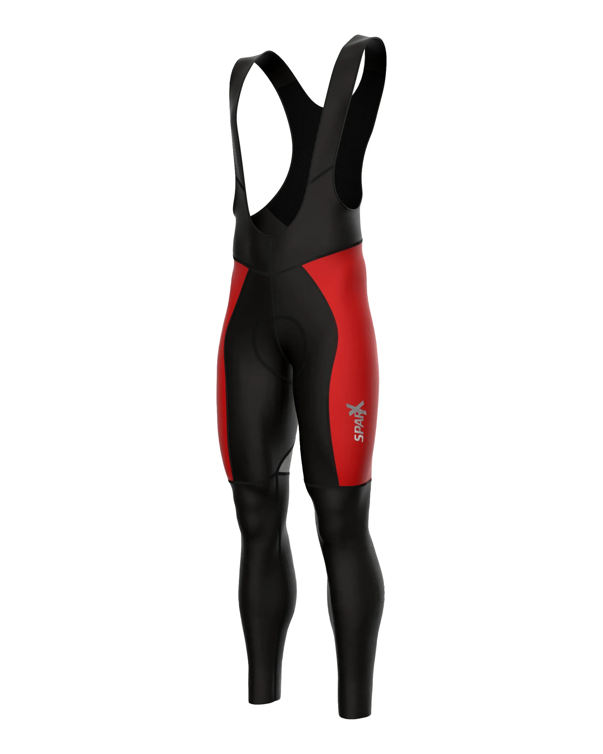 Men Cycling Thermal Roubaix Padded Bib Tights