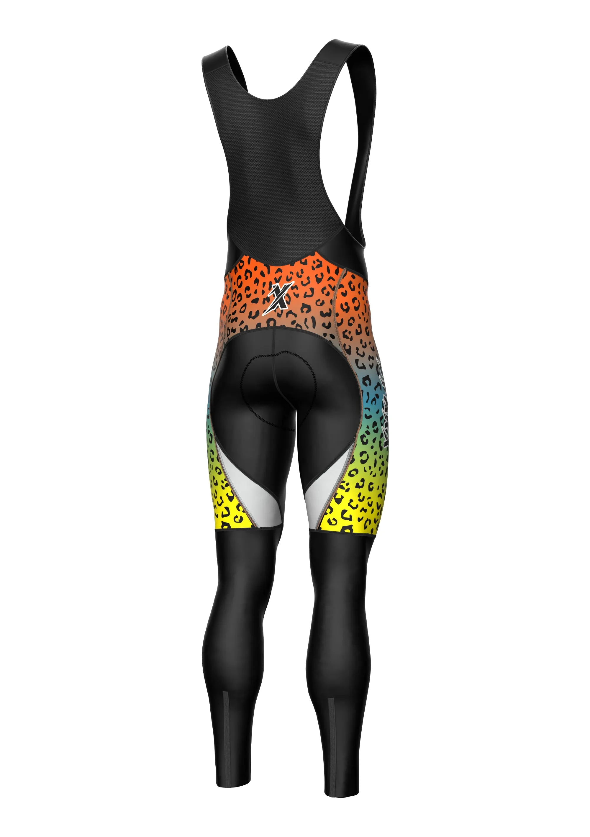 Men Cycling Thermal Roubaix Padded Bib Tights