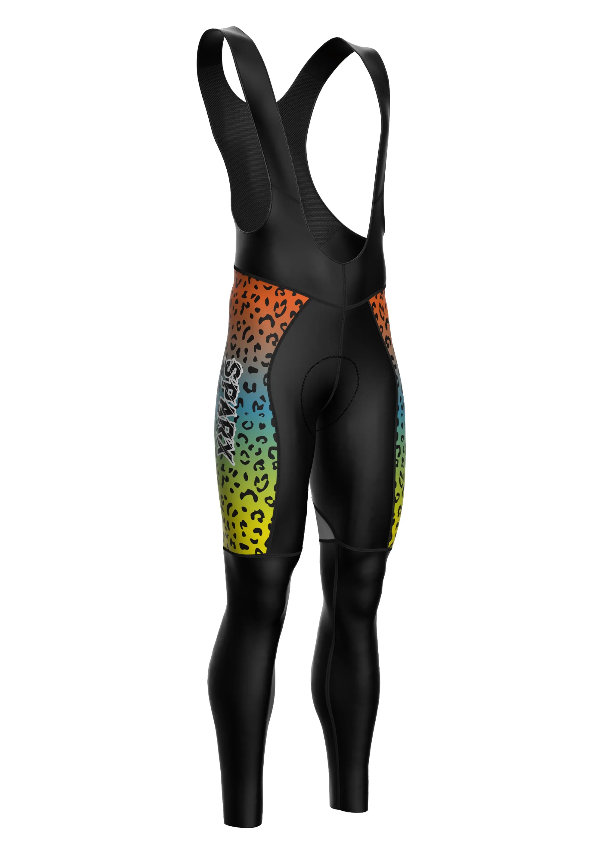 Men Cycling Thermal Roubaix Padded Bib Tights