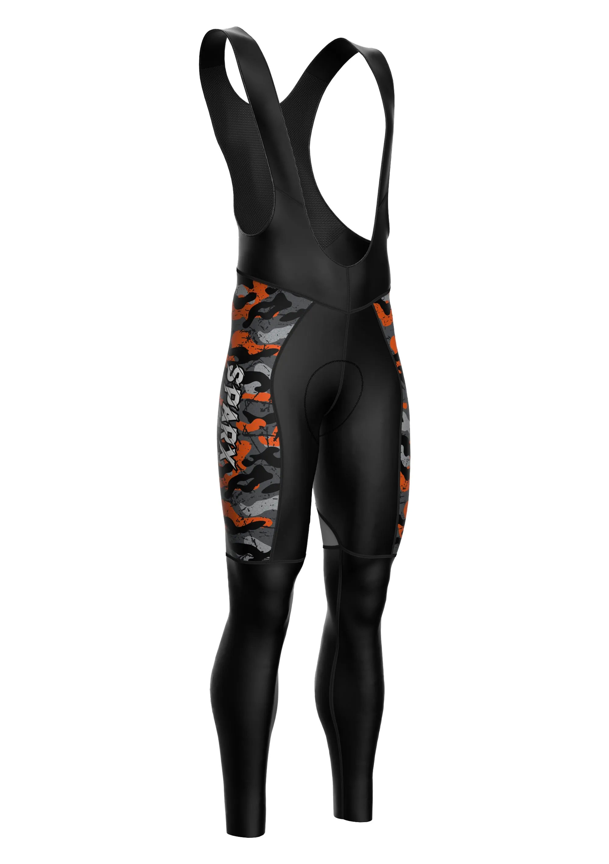 Men Cycling Thermal Roubaix Padded Bib Tights