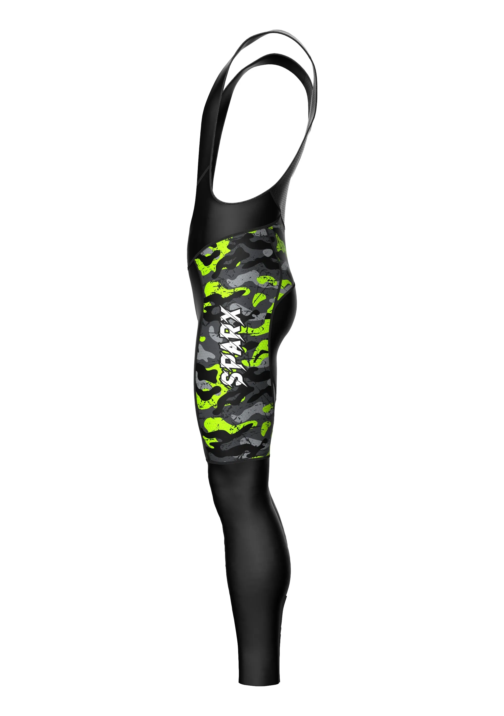 Men Cycling Thermal Roubaix Padded Bib Tights