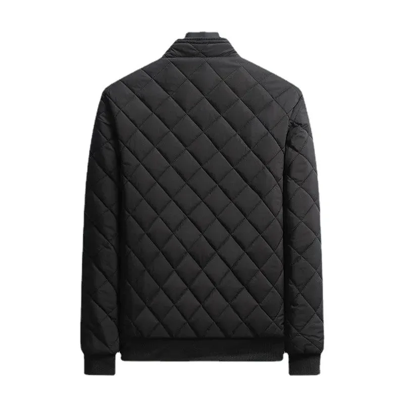 Men's quilted transition jacket - With fleece lining, Warm, With zip