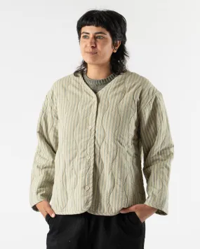 Micaela Greg Quilted Liner in Muted Stripe