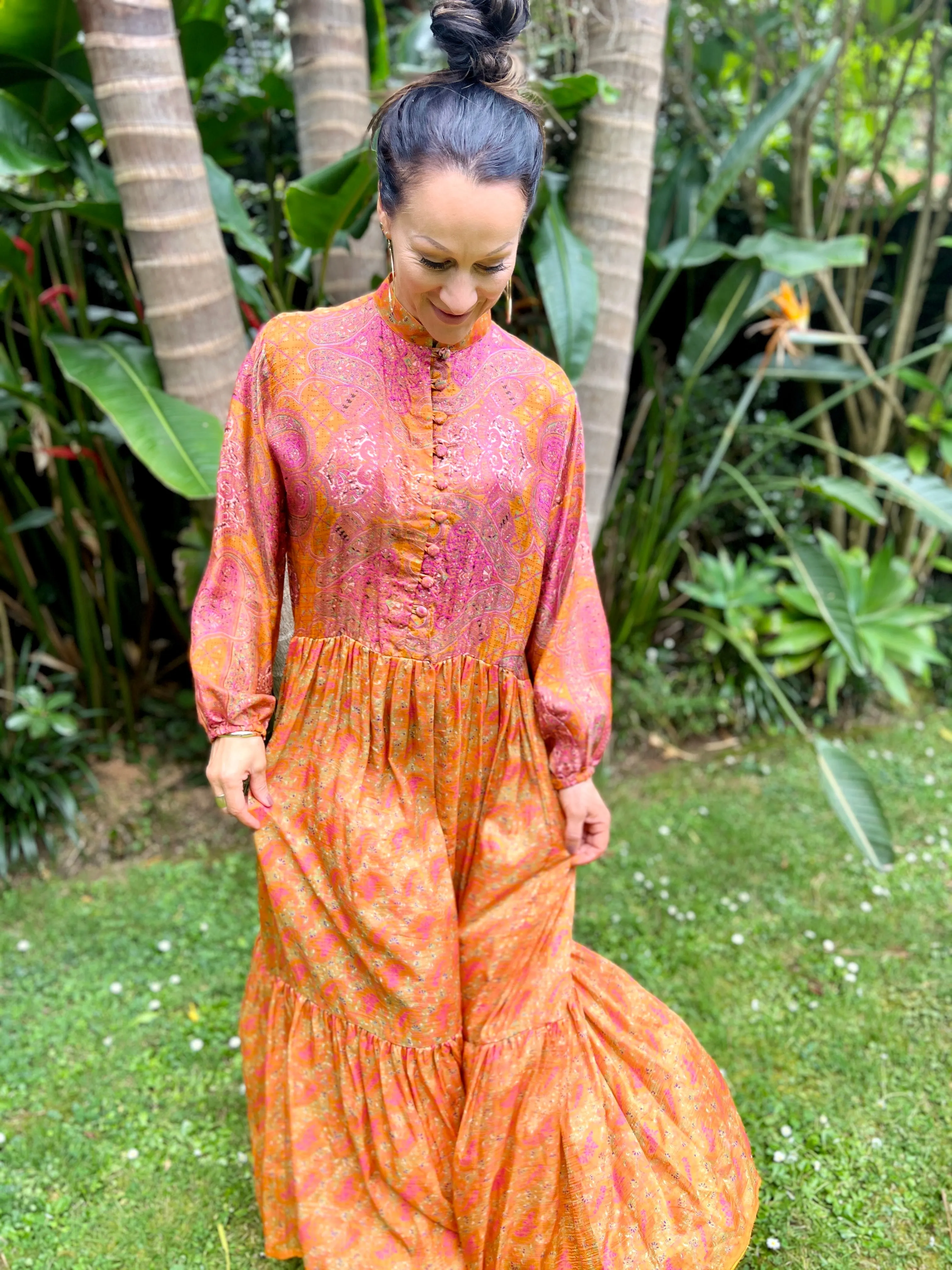Moonlight Dress - Tangerine (S)