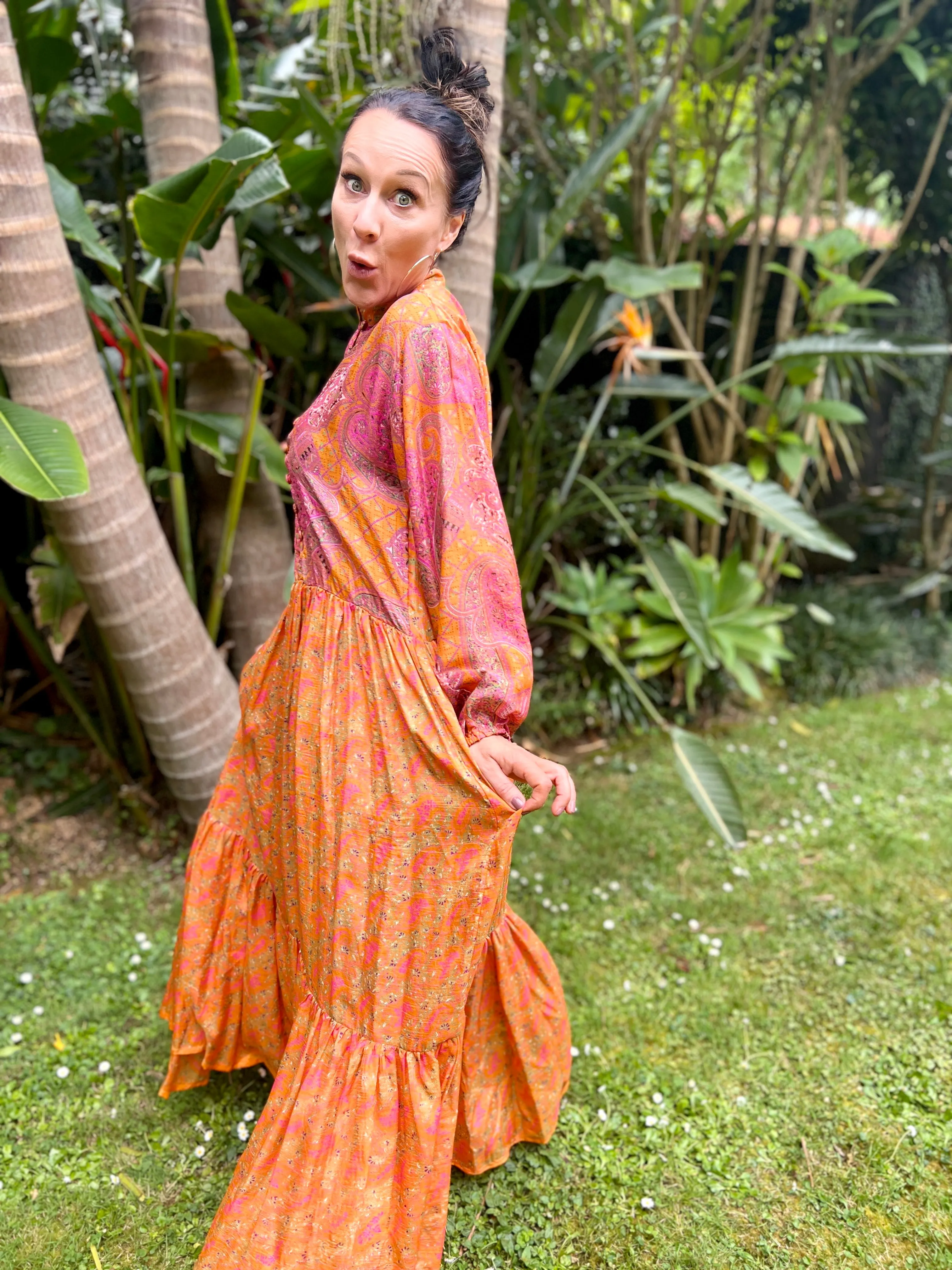 Moonlight Dress - Tangerine (S)