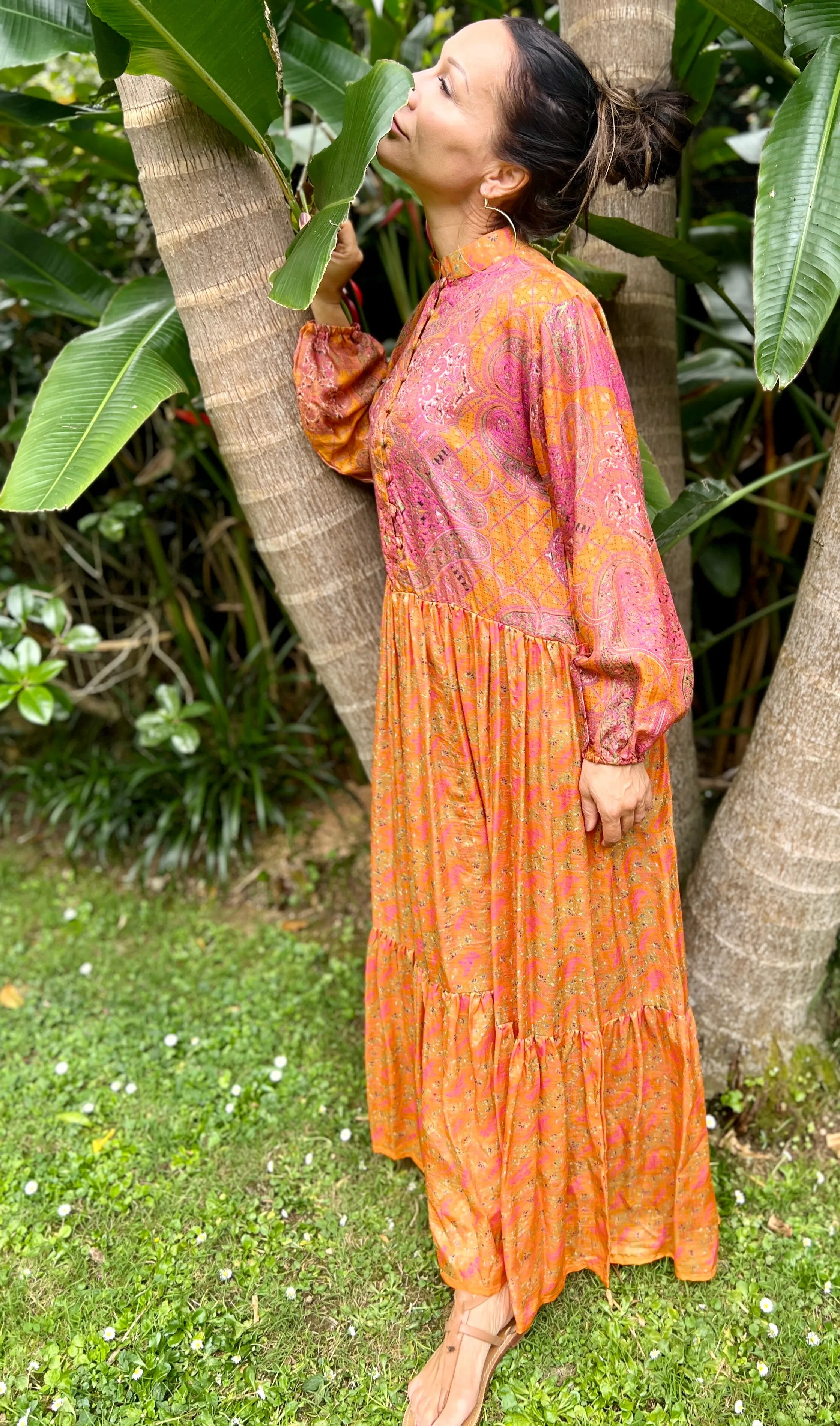Moonlight Dress - Tangerine (S)