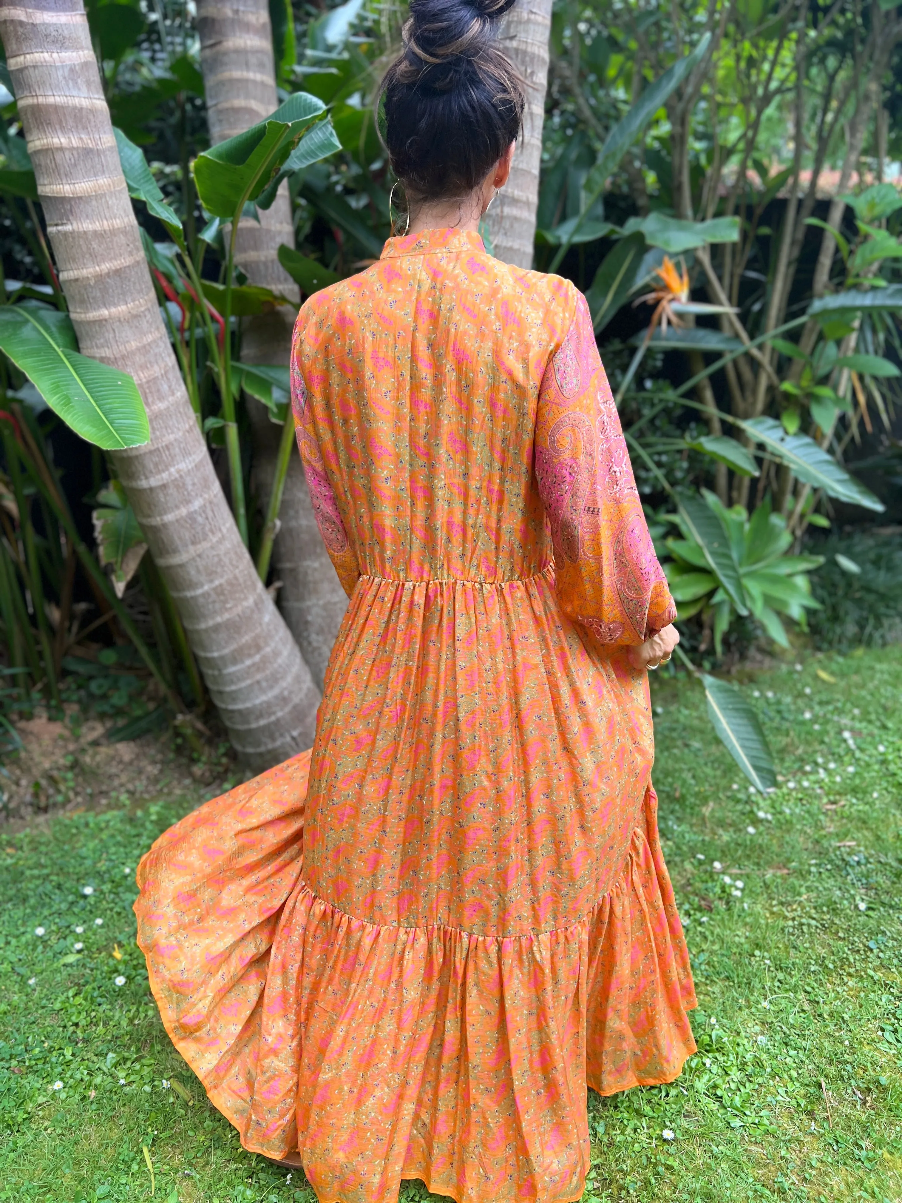 Moonlight Dress - Tangerine (S)