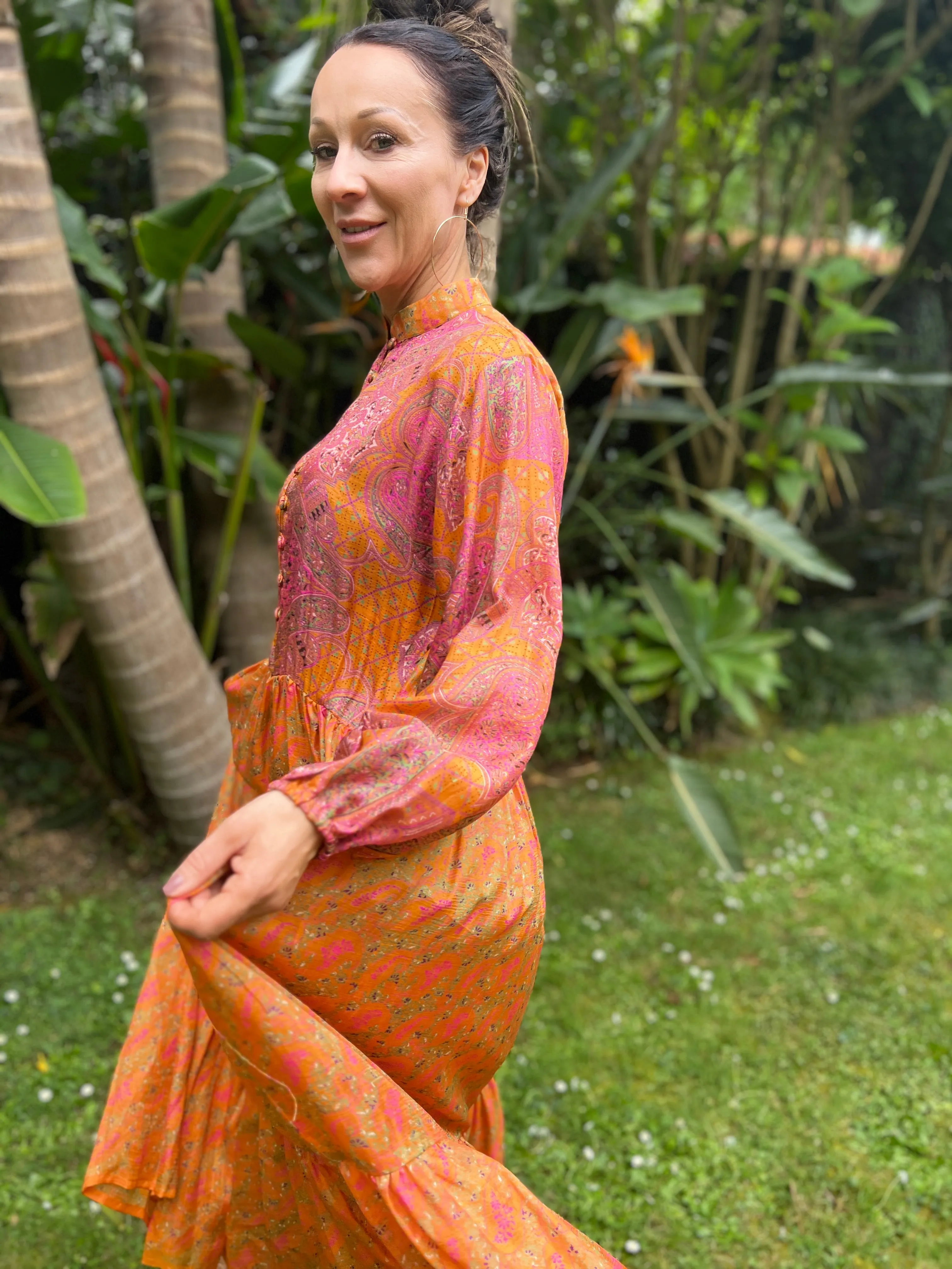 Moonlight Dress - Tangerine (S)