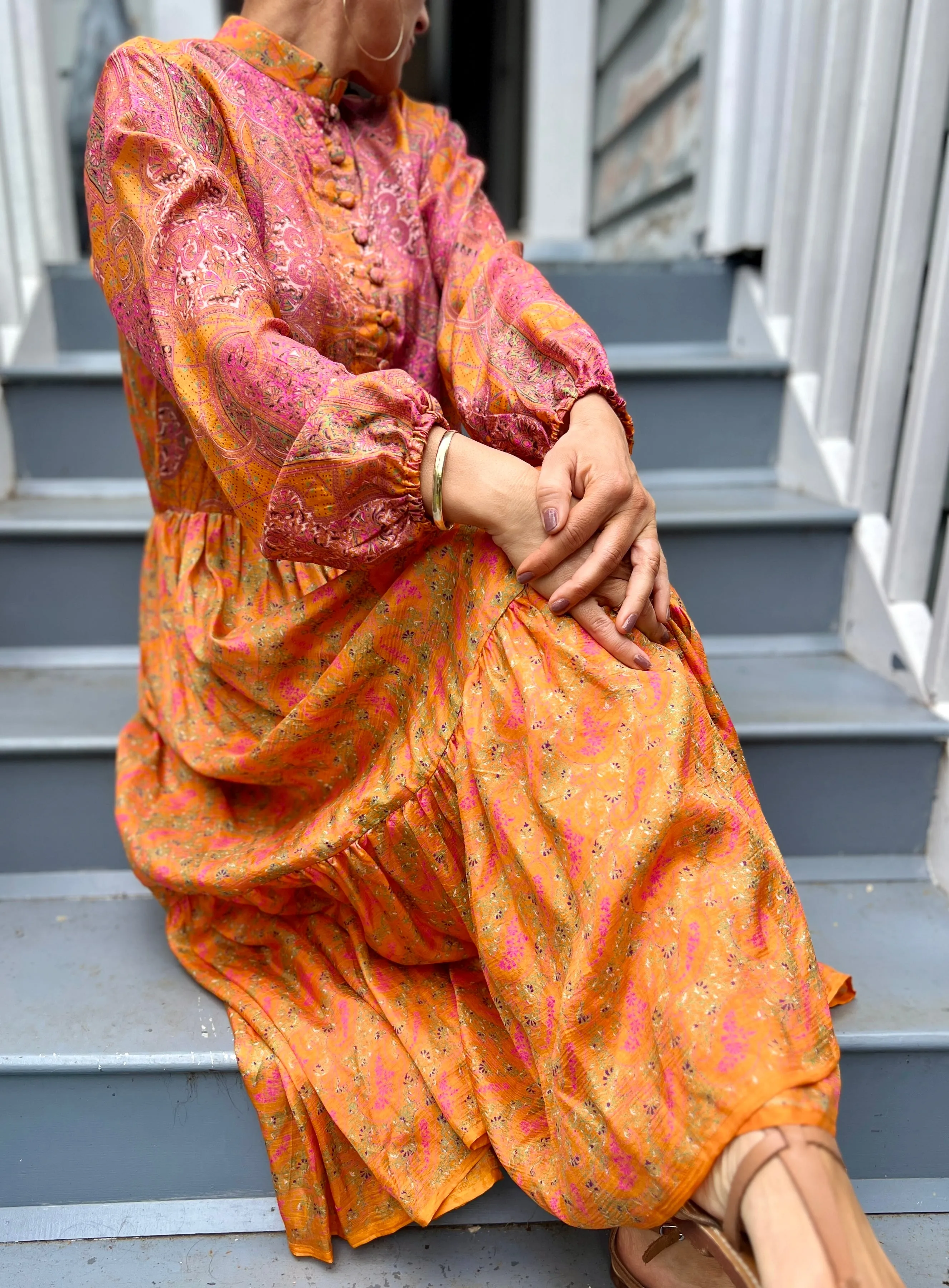 Moonlight Dress - Tangerine (S)