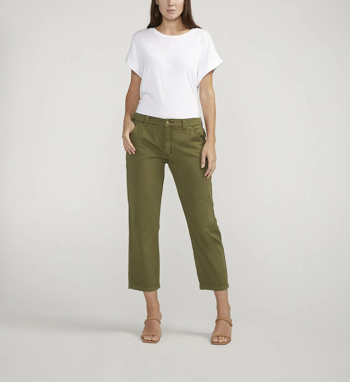 Moss Chino Cropped Pants
