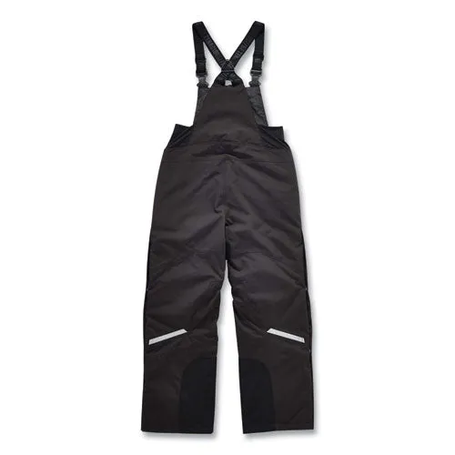 N-ferno 6471 Thermal Bibs With 500d Nylon Shell, Medium, Black